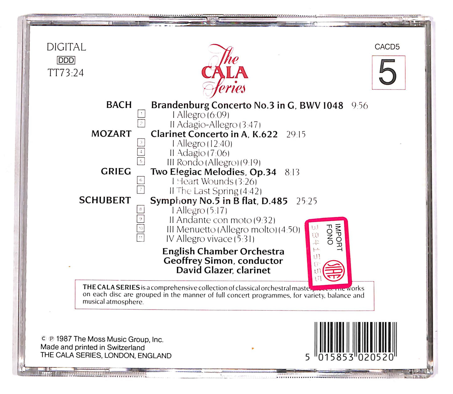 EBOND The Cala Series, Volume 5 CD CD056311