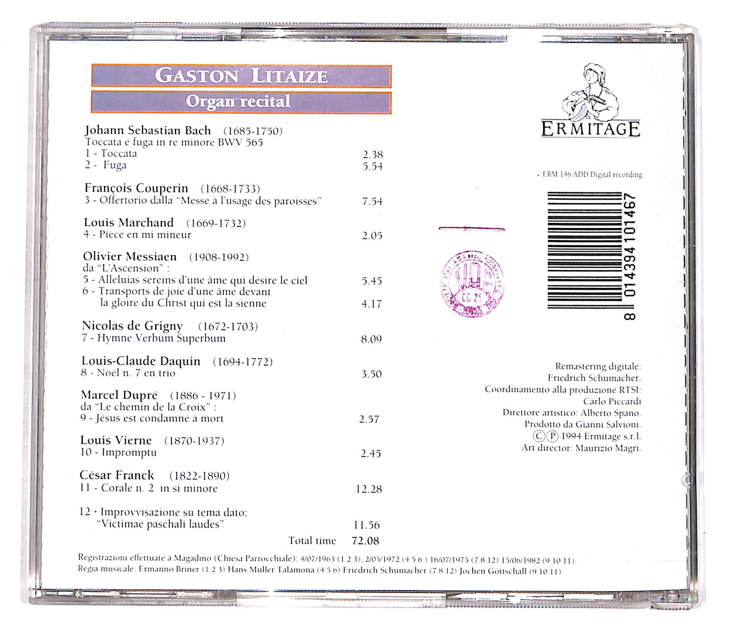 EBOND Gaston Litaize - Organ Recital CD CD056313