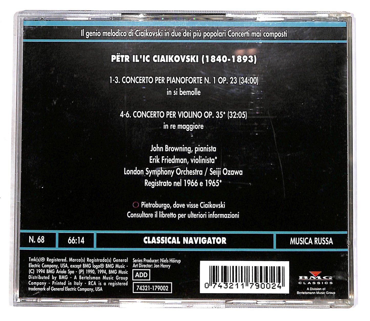 EBOND Ciaikovski - Concerti - Browning / Friedman / Ozawa CD CD056322