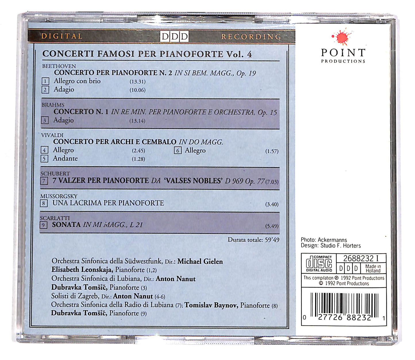 EBOND Various - Concerti Famosi Per Pianoforte Vol. 4 CD CD056329