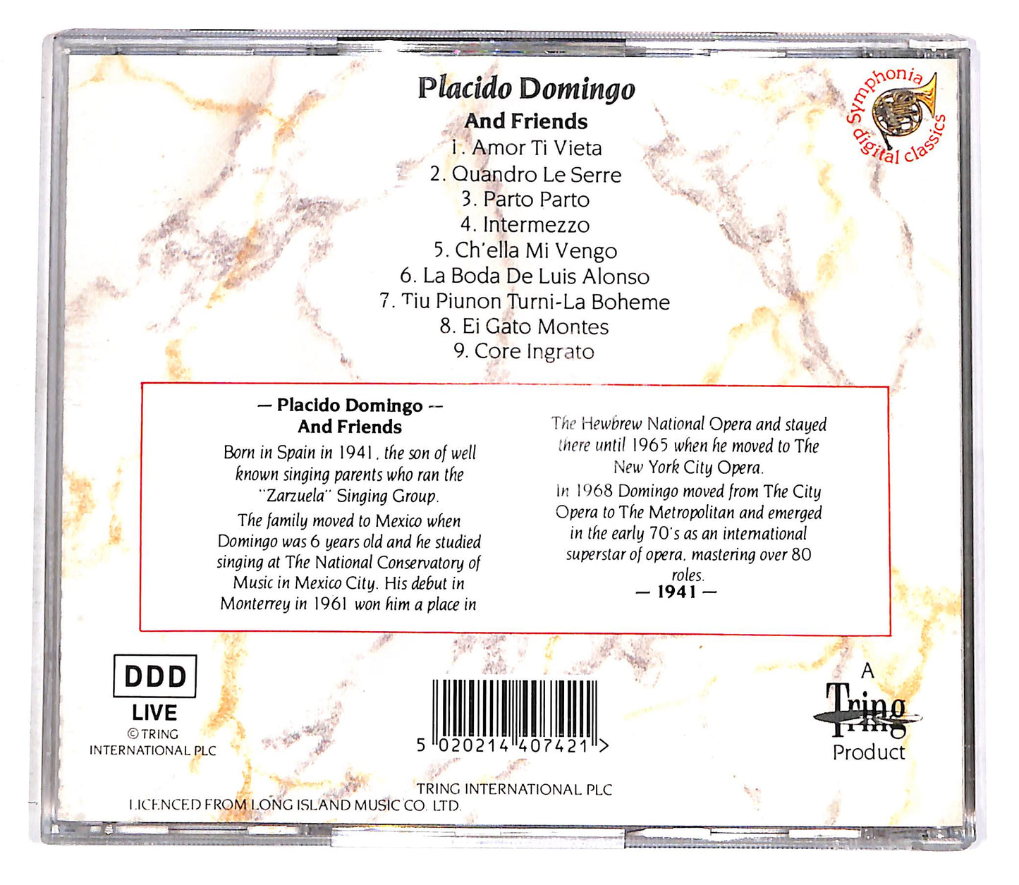 EBOND Placido Domingo - Placido Domingo And Friends CD CD056336