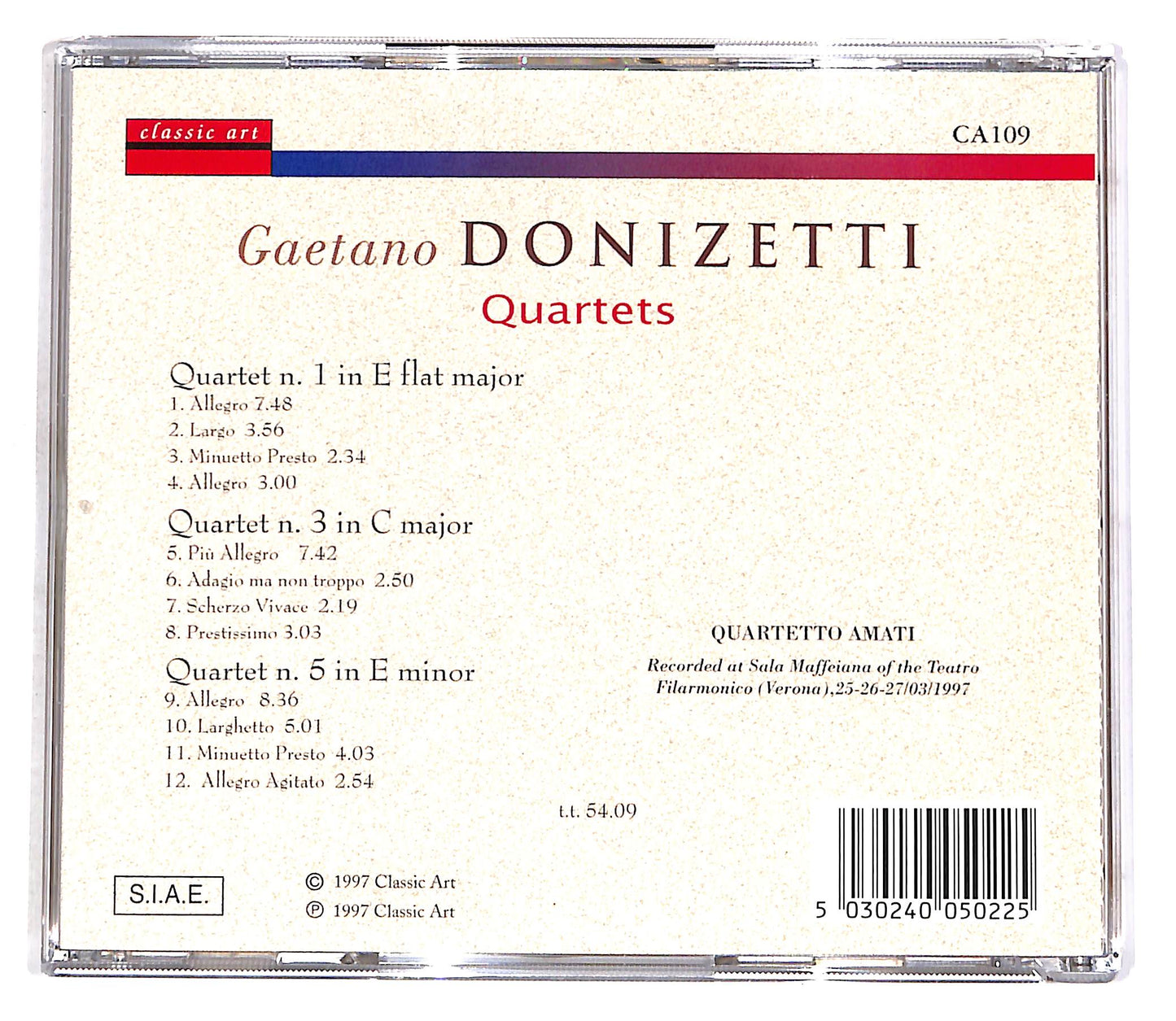 EBOND Gaetano Donizetti - Quartets CD CD056344