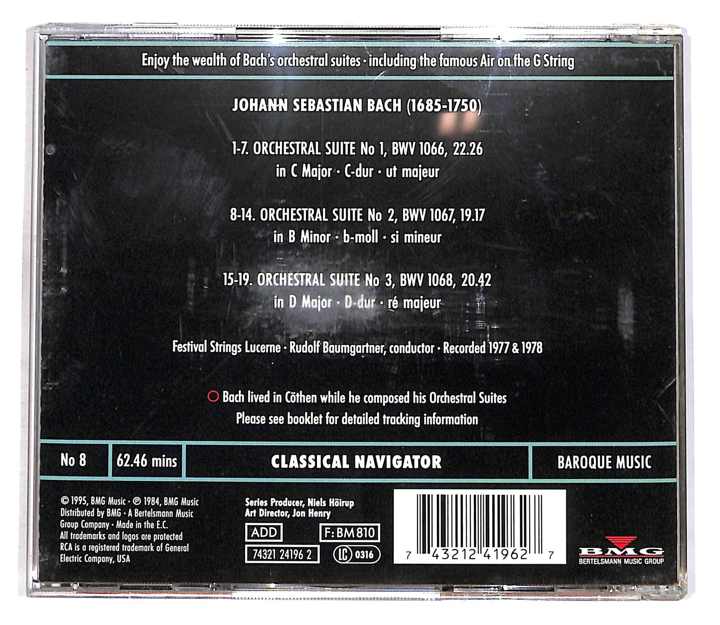 EBOND Bach - Orchestral Suites Nos 1-3 - Baumgartner CD CD056347