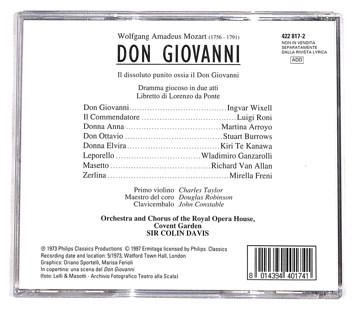EBOND Mozart - Don Giovanni - Colin Davis - Vol.3 (Atto 2 Concluso) CD CD056349