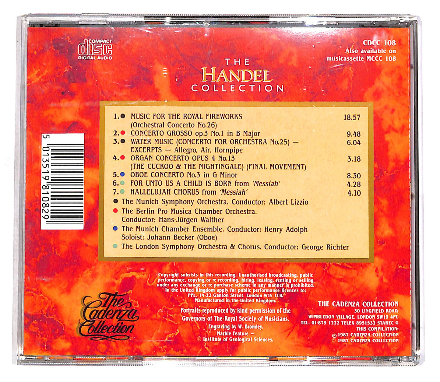 EBOND Handel The Collection - Cadenza Collection Vol.8 CD CD056417