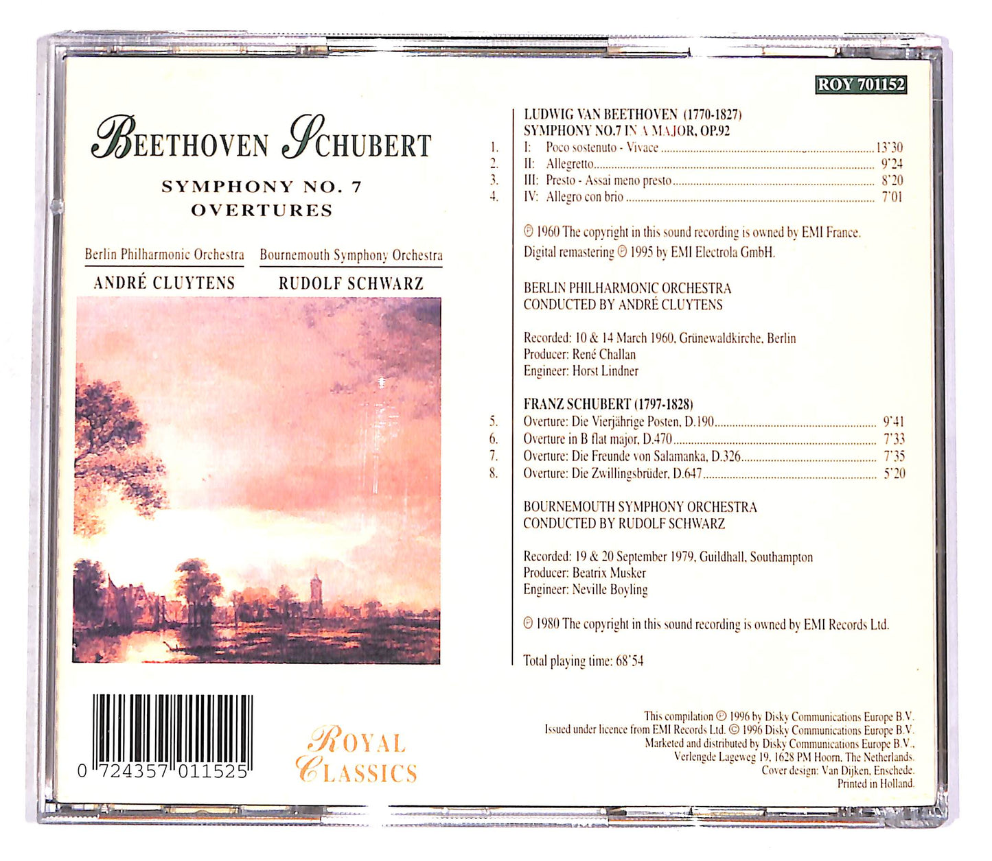 EBOND Beethoven, Schubert - Symphony No.7 - Overtures CD CD056432