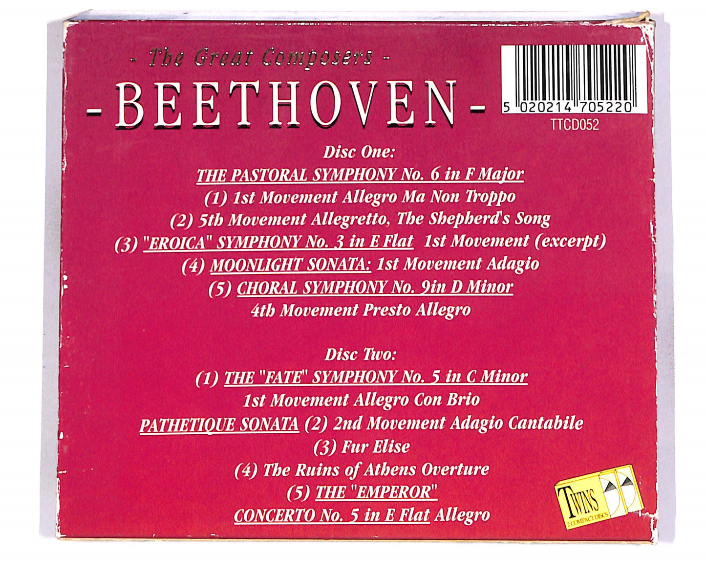 EBOND The Great Composers - Beethoven (2 dischi) EDITORIALE CD CD056443