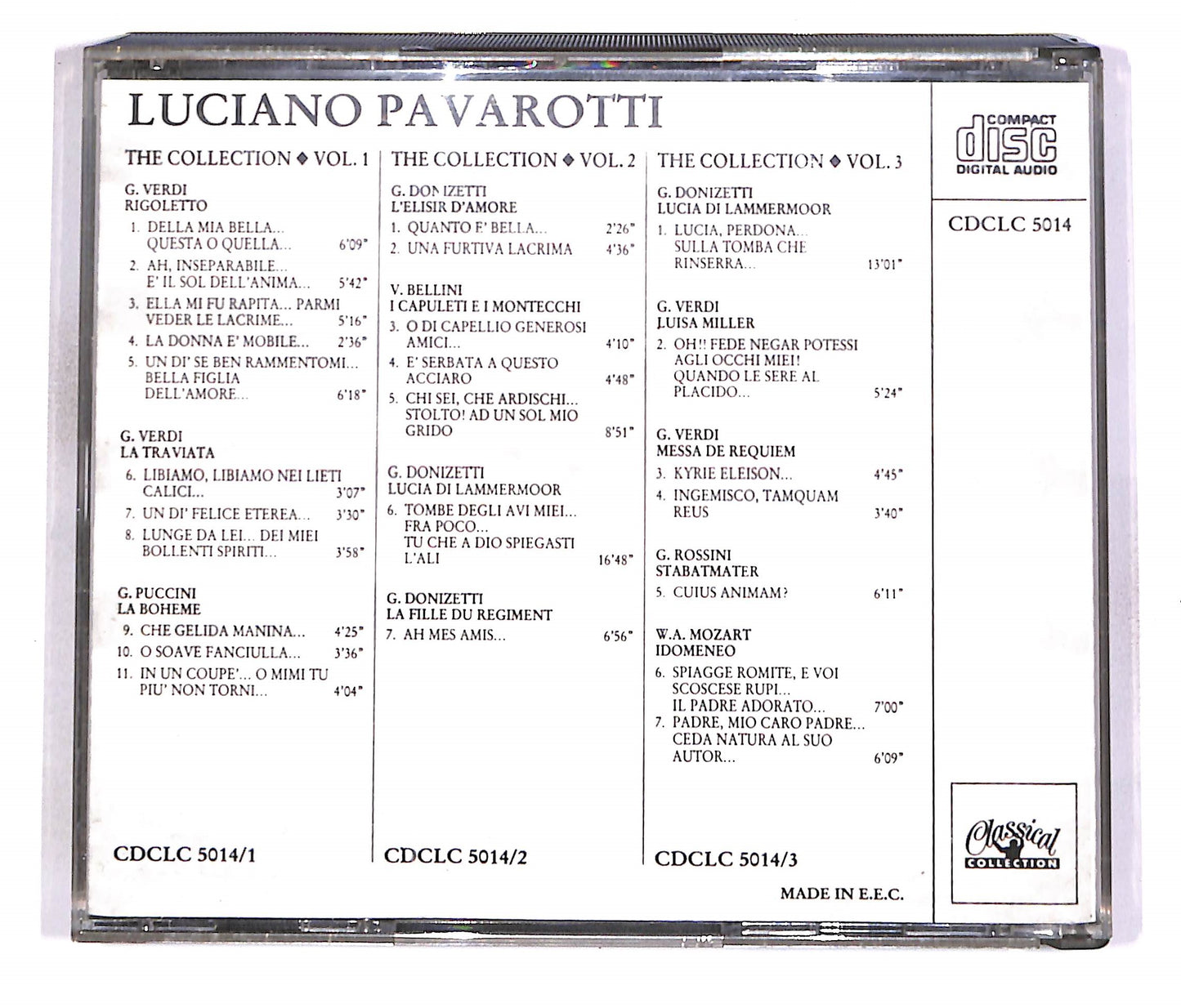 EBOND Luciano Pavarotti - The Collection Vol.1, 2, 3 (3 dischi) EDIT CD CD056501