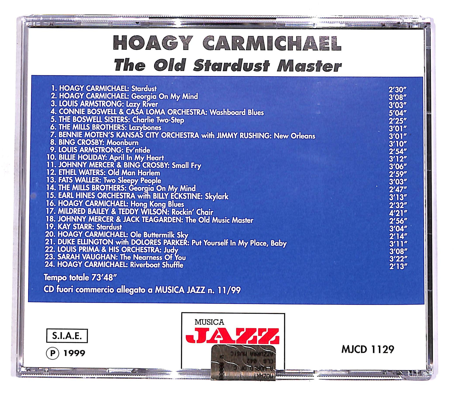 EBOND Hoagy Carmichael - The Old Stardust Master EDITORIALE CD CD056520