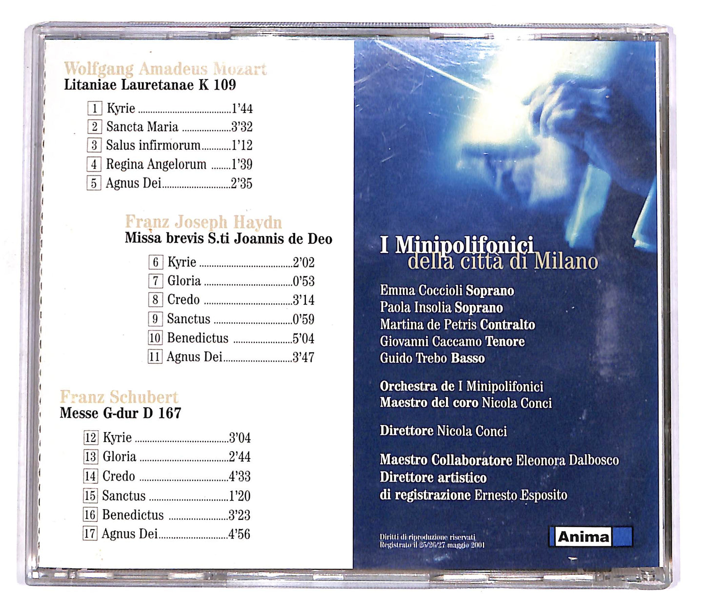 EBOND Mozart - I Minipolifonici Della Citta Di Milano EDITORIALE CD CD056521