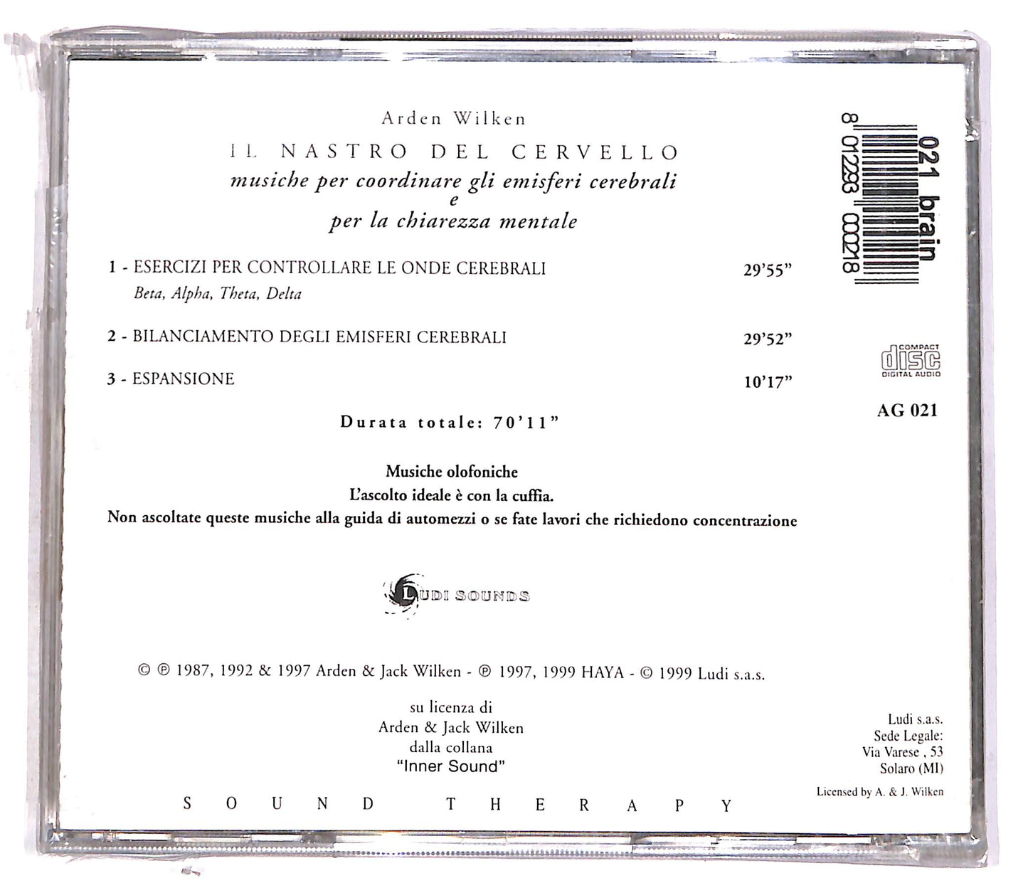 EBOND Arden Wilken - Il Nastro Del Cervello CD CD056543