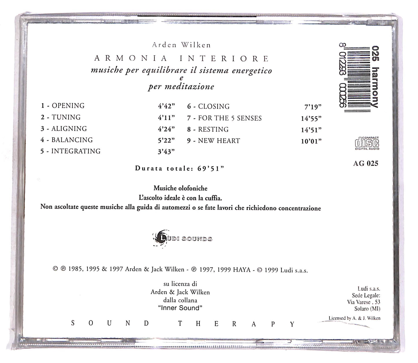 EBOND Arden Wilken - Armonia Interiore CD CD056544