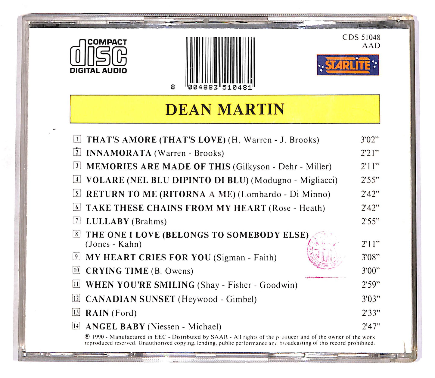 EBOND Dean Martin - That's Amore CD CD056620