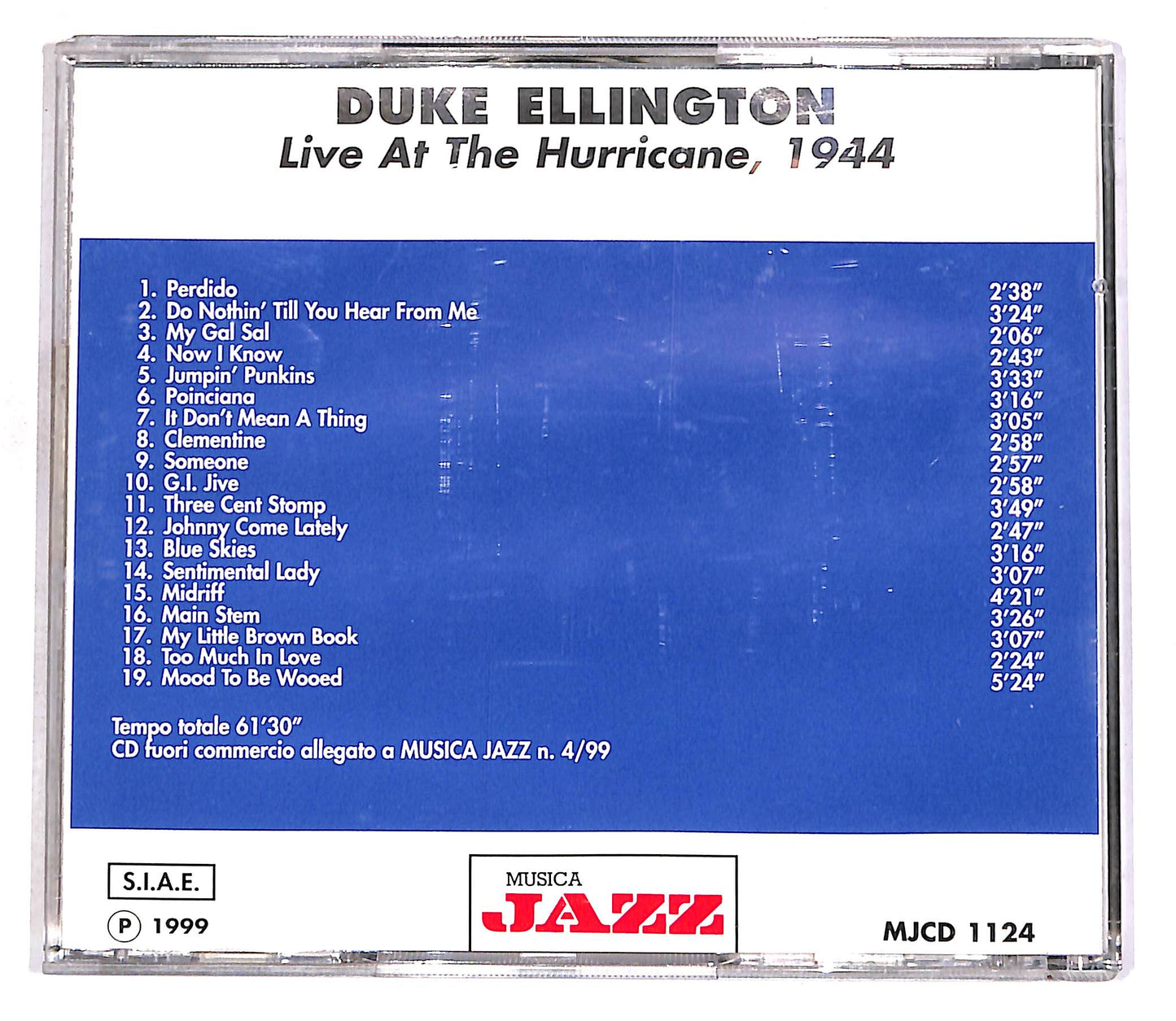 EBOND Duke Ellington - Live At The Hurricane 1944 EDITORIALE CD CD056623