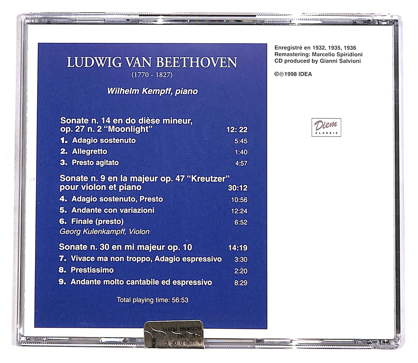 EBOND Ludwig Van Beethoven - Ludwig Van Beethoven EDITORIALE CD CD056624