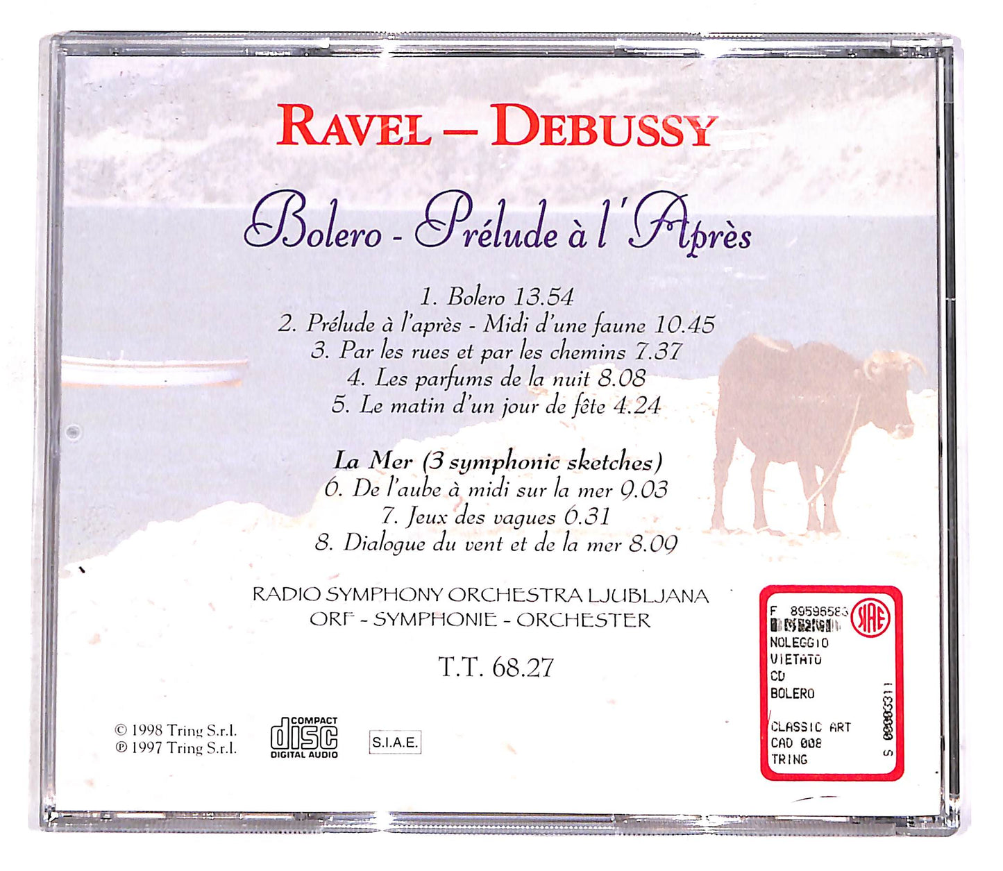 EBOND Ravel - Debussy - Bolero - Prelude a L'Apres EDITORIALE CD CD056626