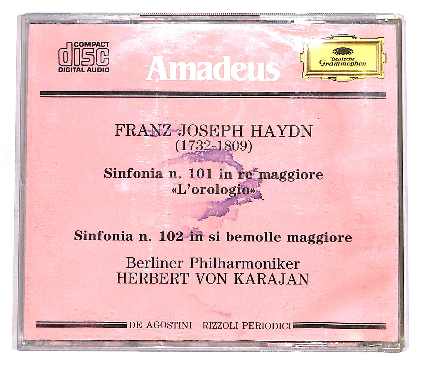 EBOND F. J. Haydn - Sinfonia N.101 E N.102 - Karajan EDITORIALE CD CD056640