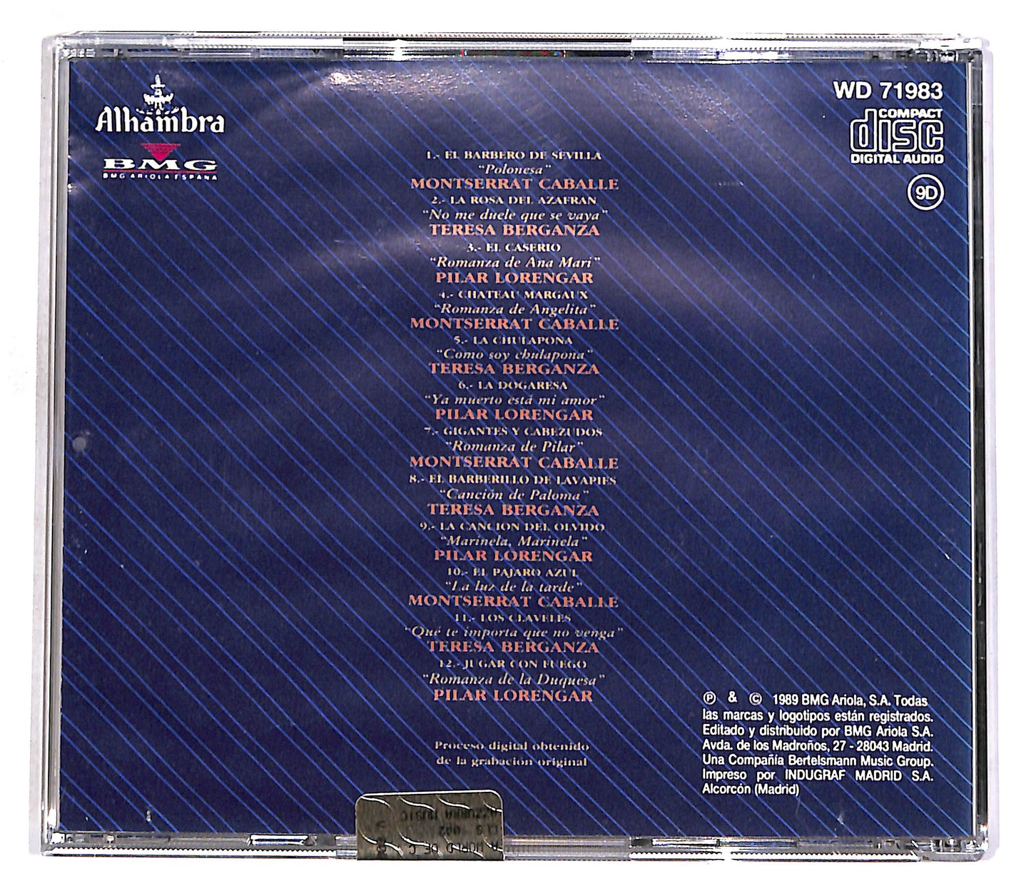 EBOND Montserrat Caballe, Teresa Berganza - Las Divas EDITORIALE CD CD056641