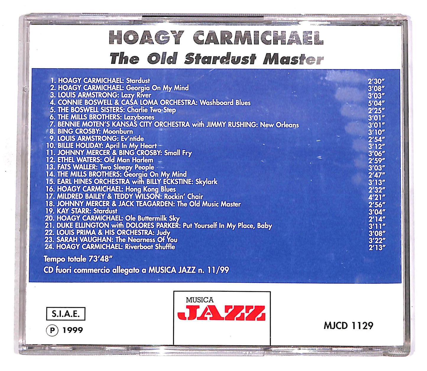 EBOND Hoagy Carmichael - The Old Stardust Master EDITORIALE CD CD056717