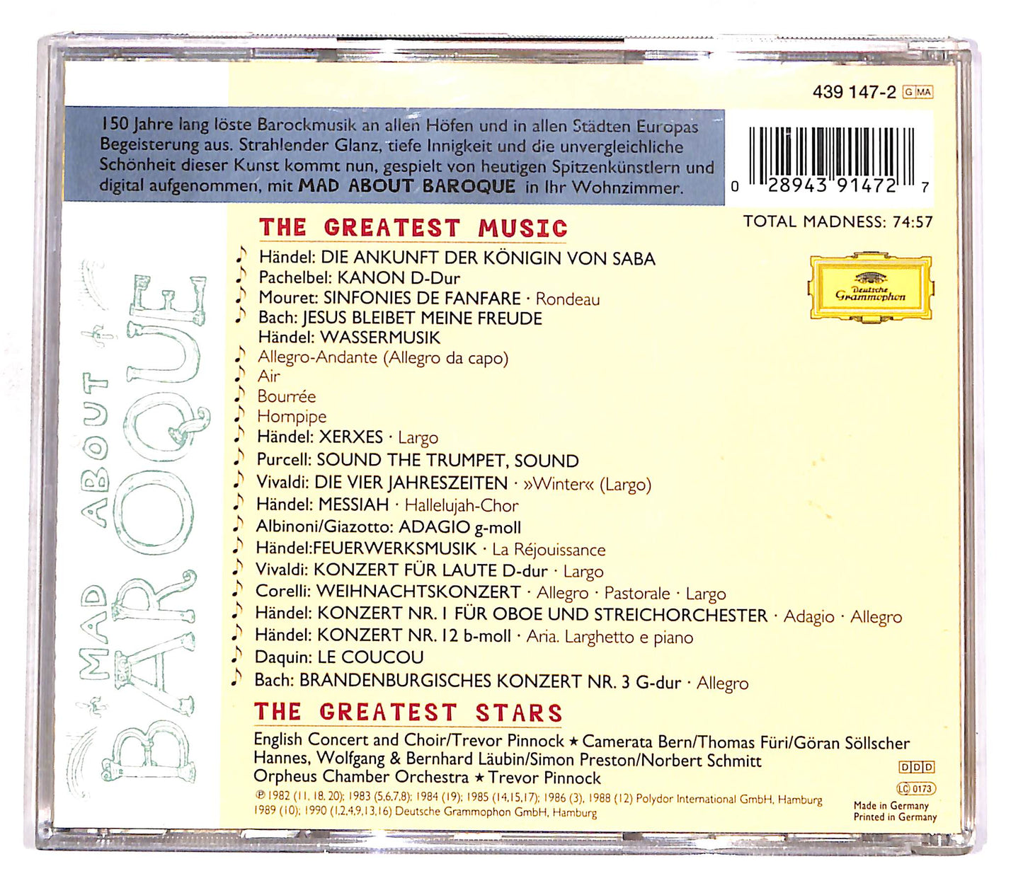 EBOND Various - Mad About Baroque CD CD056753