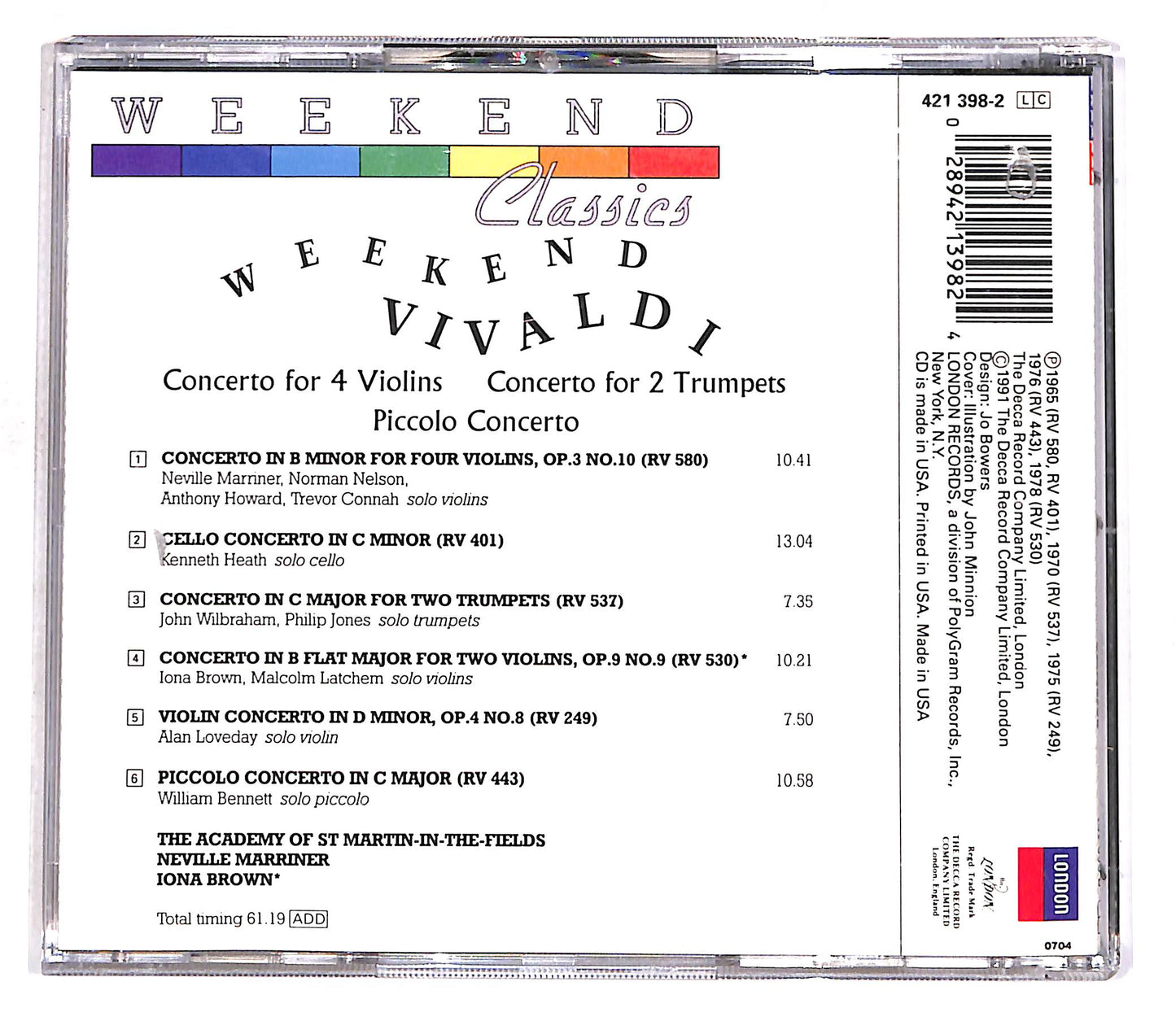 EBOND Weekend Vivaldi - Concertos CD CD056810