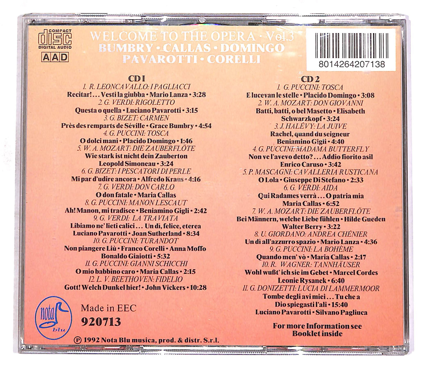 EBOND Various - Welcome To The Opera - Vol.3 (2 dischi) CD CD056926