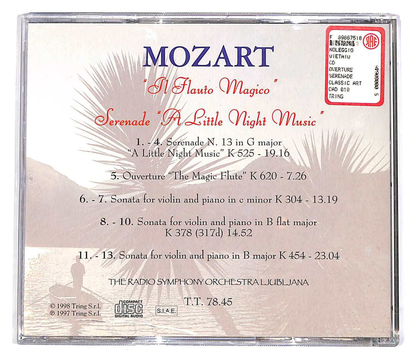EBOND Mozart - Il Flauto Magico, Serenade, A Little Night Music EDIT CD CD056948