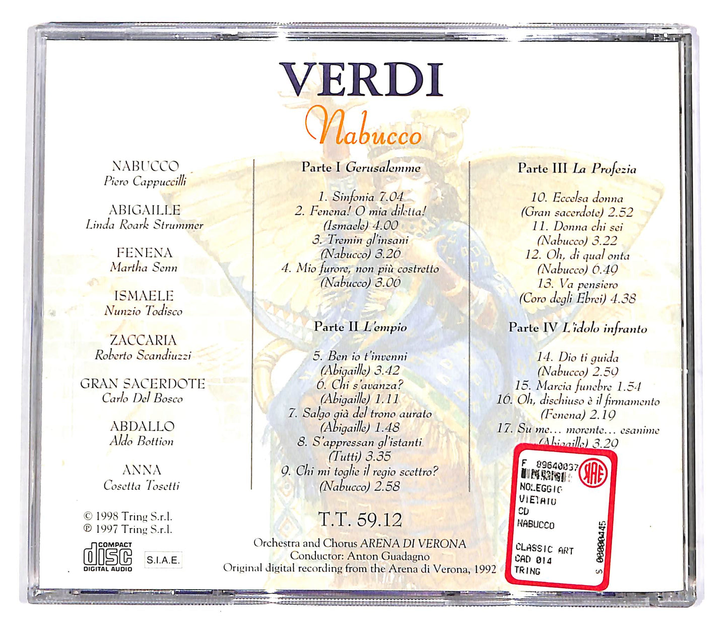 EBOND Verdi - Nabucco EDITORIALE CD CD056952