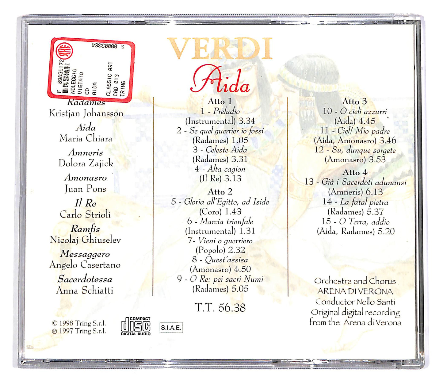 EBOND Giuseppe Verdi - Aida EDITORIALE CD CD056953
