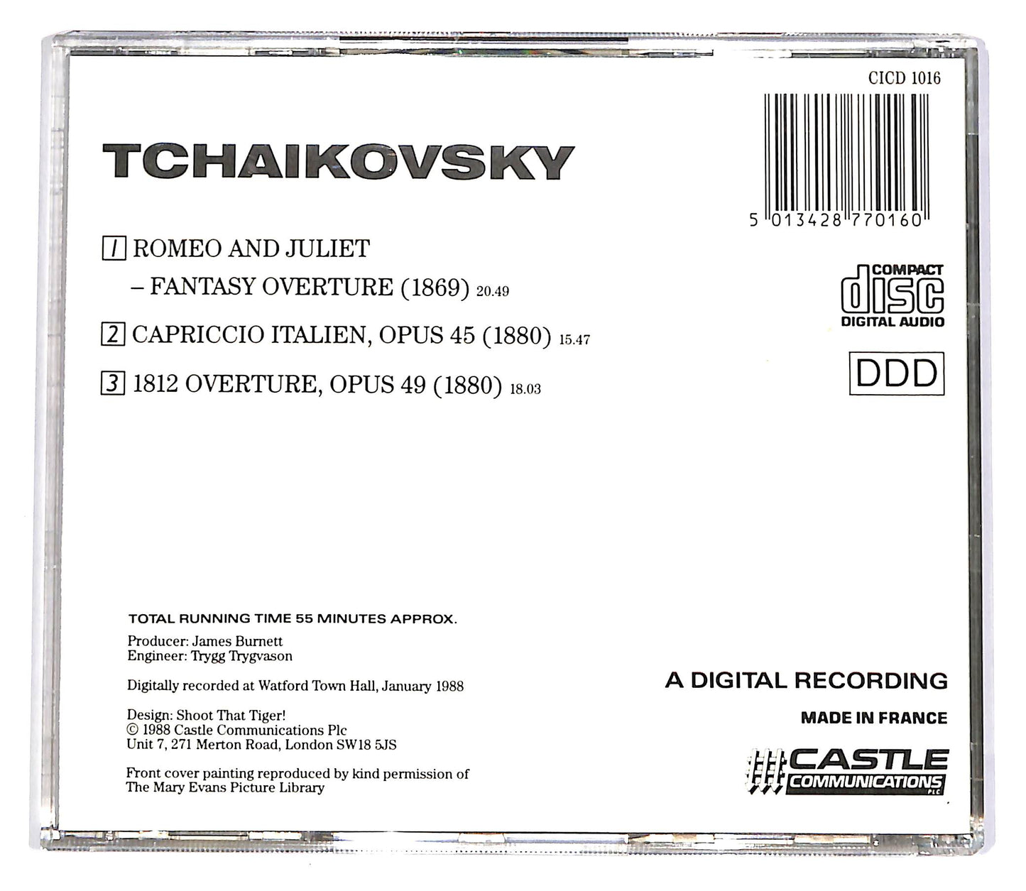 EBOND Tchaikovsky - The Royal Philharmonic Orch. - Royal Artillery CD CD056955