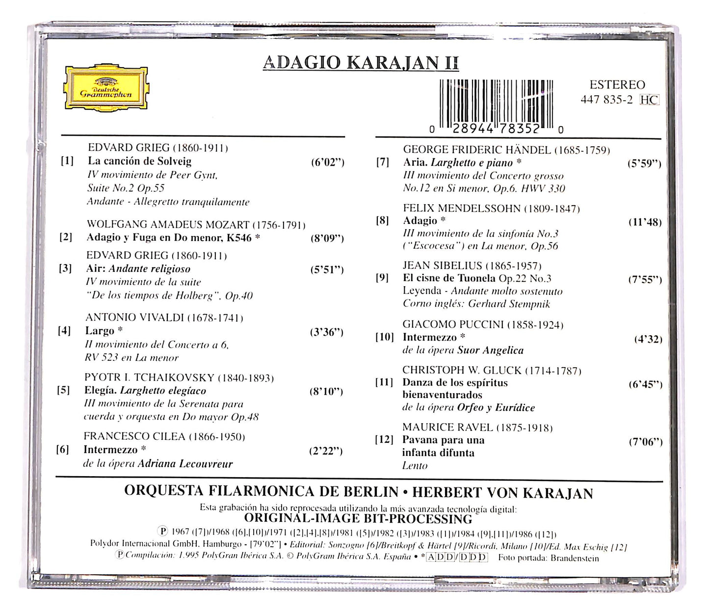 EBOND Herbert von Karajan - Adagio Karajan II CD CD057027