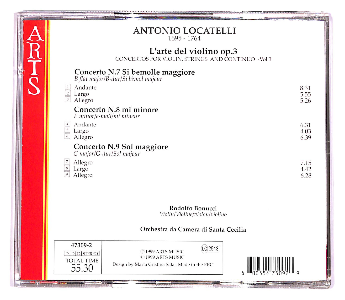 EBOND Locatelli - Concerto For Violin, Strings & Continuo Op.3 Vol.3 CD CD057111