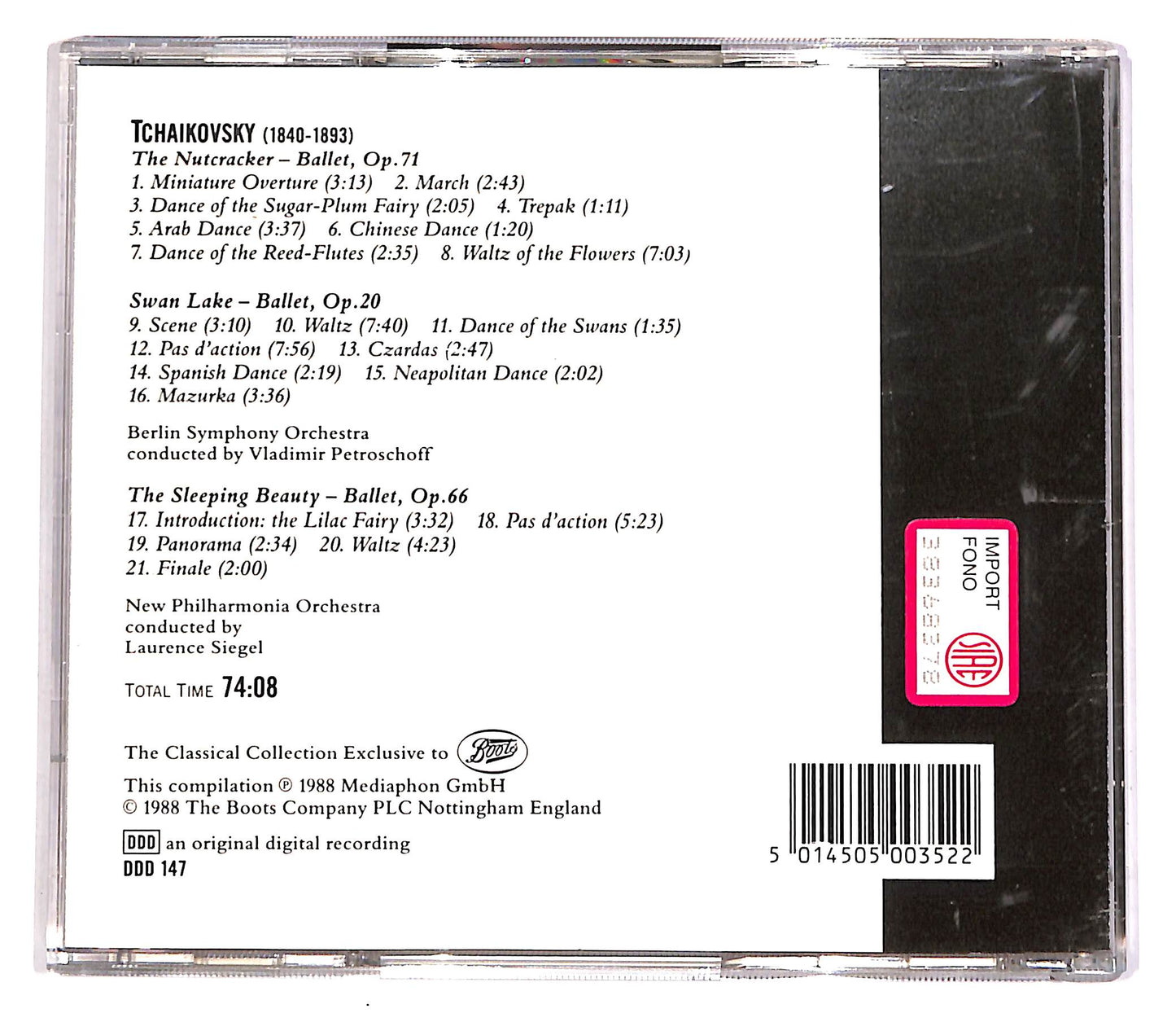 EBOND Pyotr Ilyich Tchaikovsky - Tchaikovsky Ballet Suites CD CD057154