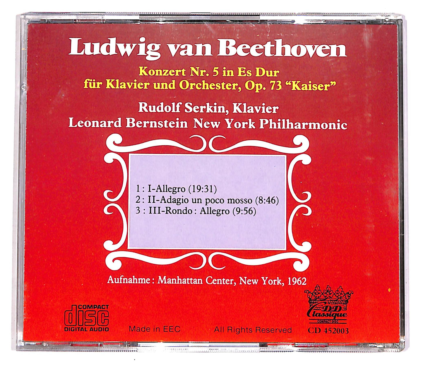 EBOND Ludwig Van Beethoven - Kaiser EDITORIALE CD CD057156