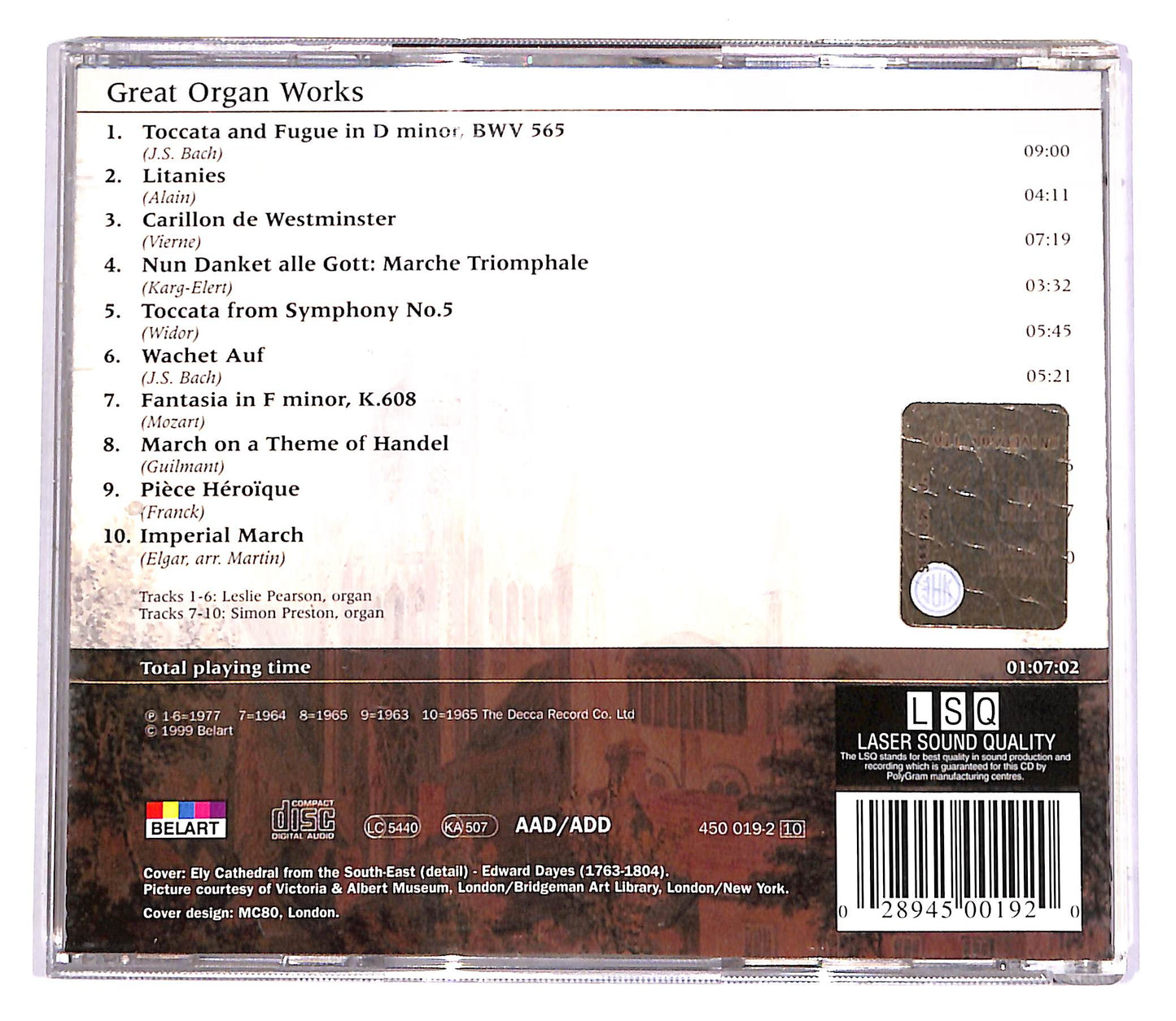 EBOND Great Organ Works CD CD057235