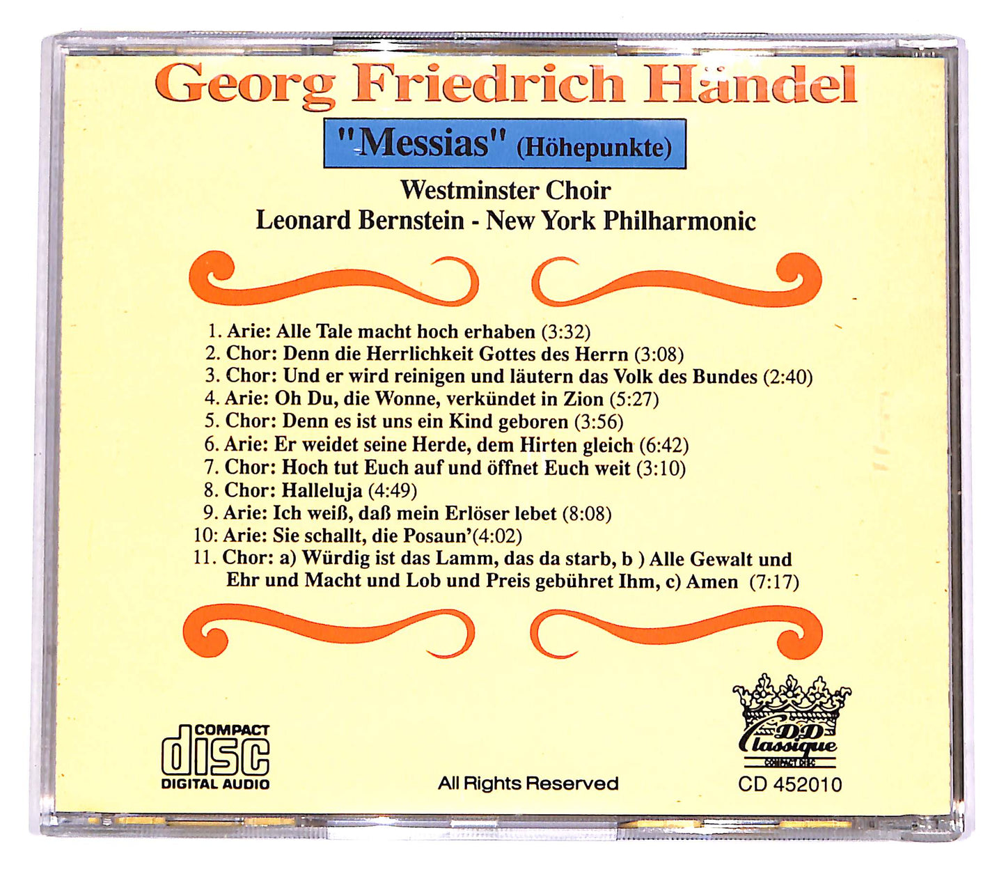 EBOND Georg Friedrich Handel - Messias (Hohepunkte) EDITORIALE CD CD057237