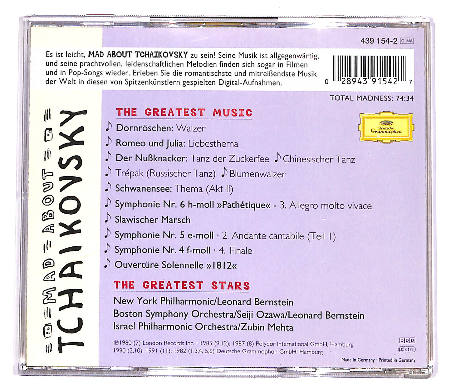 EBOND Tchaikovsky - Mad About Tchaikovsky CD CD057248