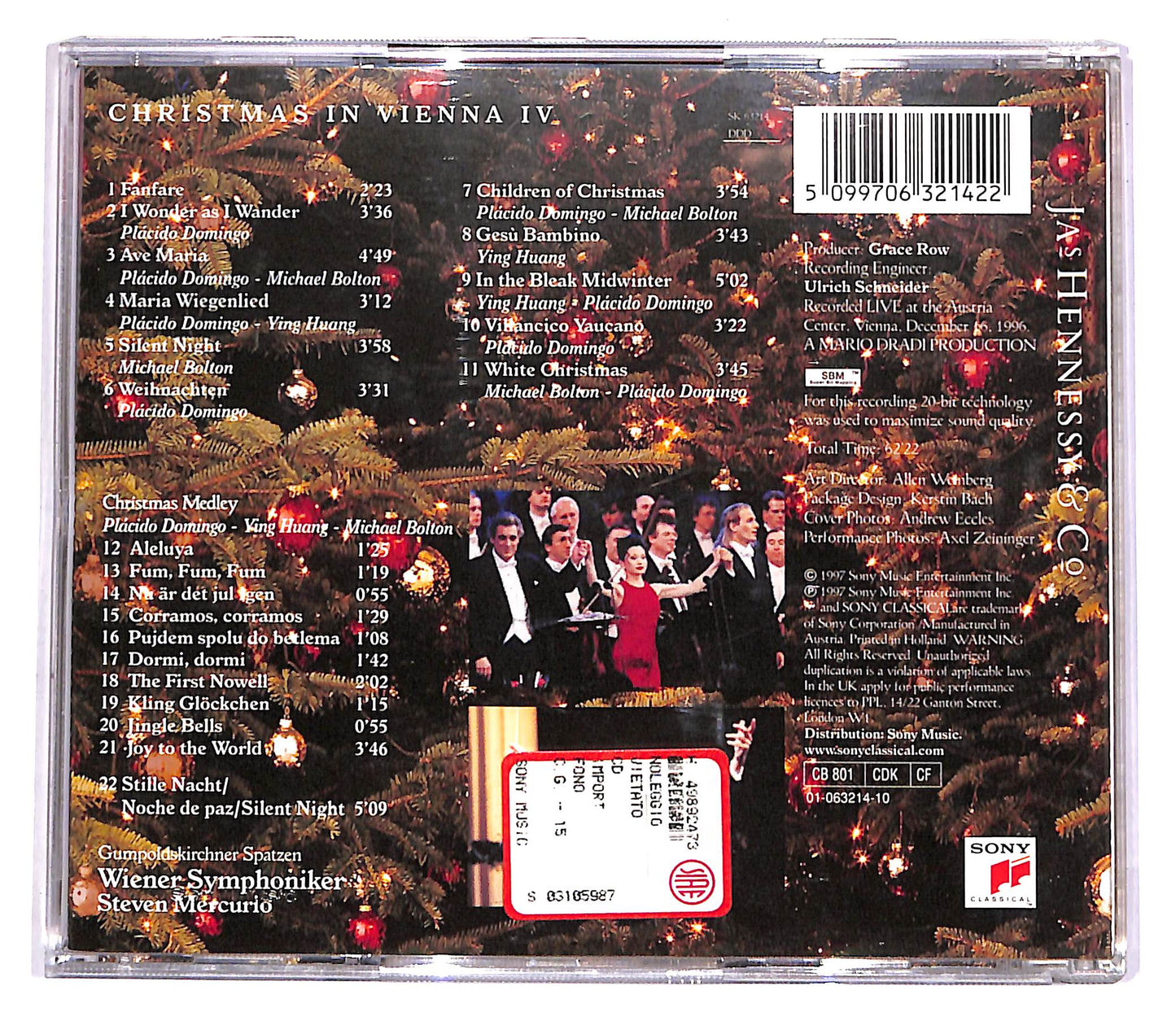 EBOND Christmas In Vienna IV - Michael Bolton, Placido Domingo CD CD057251