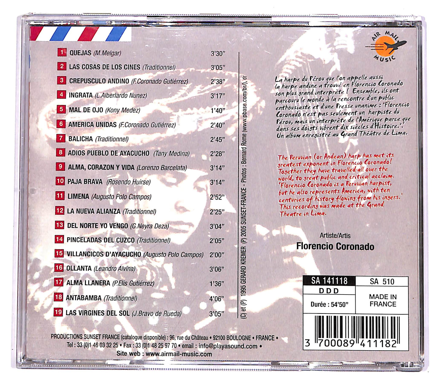 EBOND Peruvian Harp - Florencio Coronado - Harpe Du Perou CD CD057263