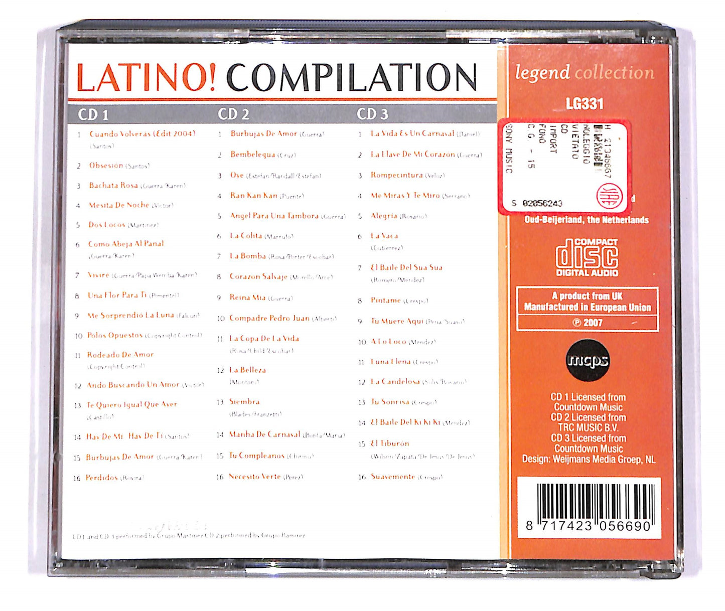 EBOND Latino! Compilation - 48 Hot Latin Hits (3 dischi) CD CD057302