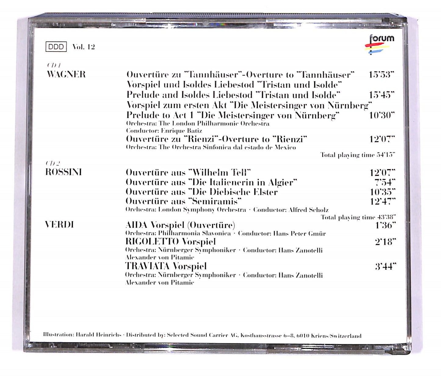 EBOND Beruhmte Ouverturen - Wagner, Rossini, Alfred Scholz (2 dischi) CD CD057309