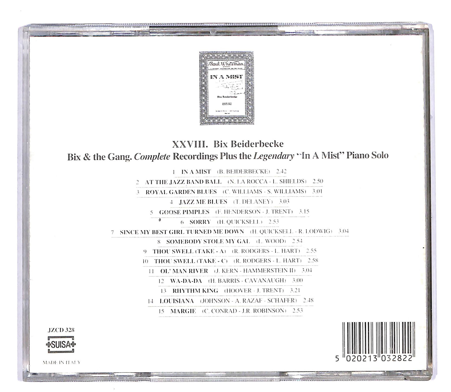 EBOND Bix e the Gang - Plus the Legendary 'In A Mist' Piano Solo CD CD057506