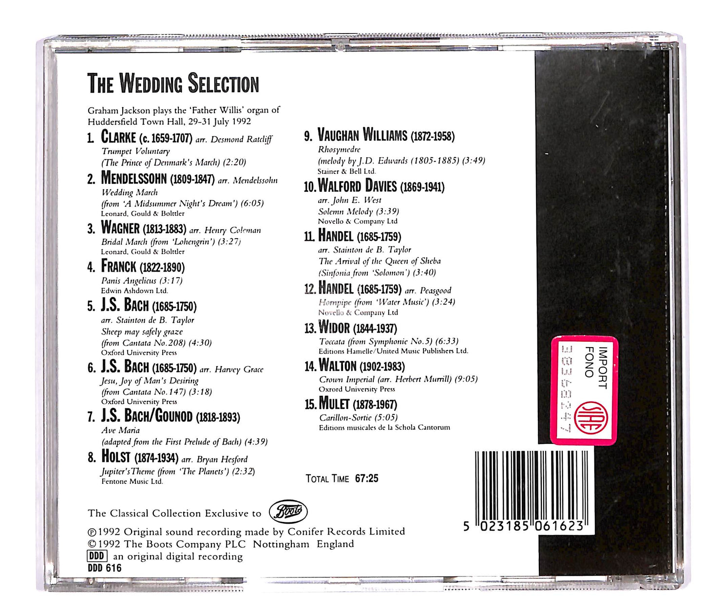 EBOND Various - The Wedding Selection CD CD057522