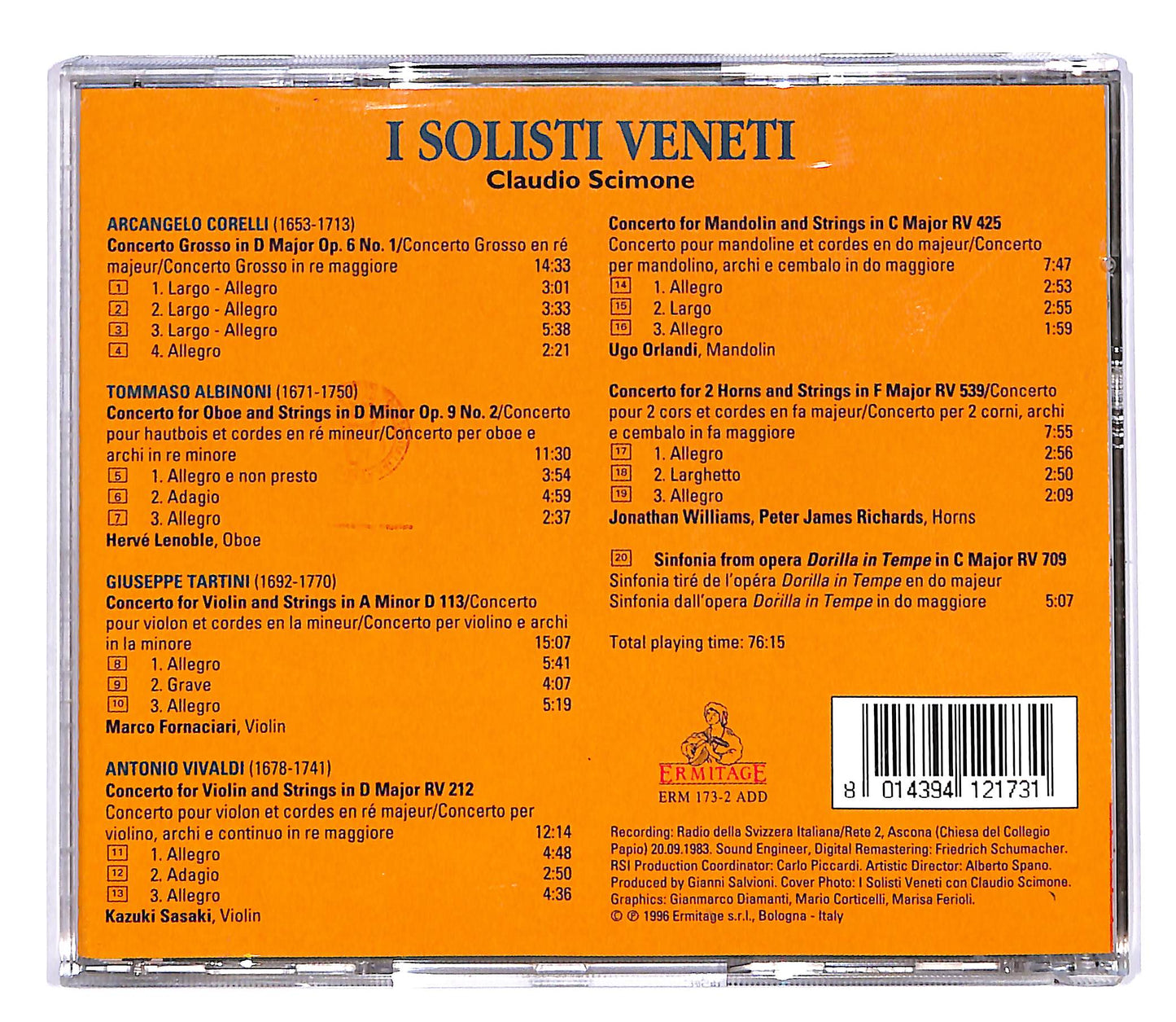 EBOND I Solisti Veneti - Claudio Scimone CD CD057541