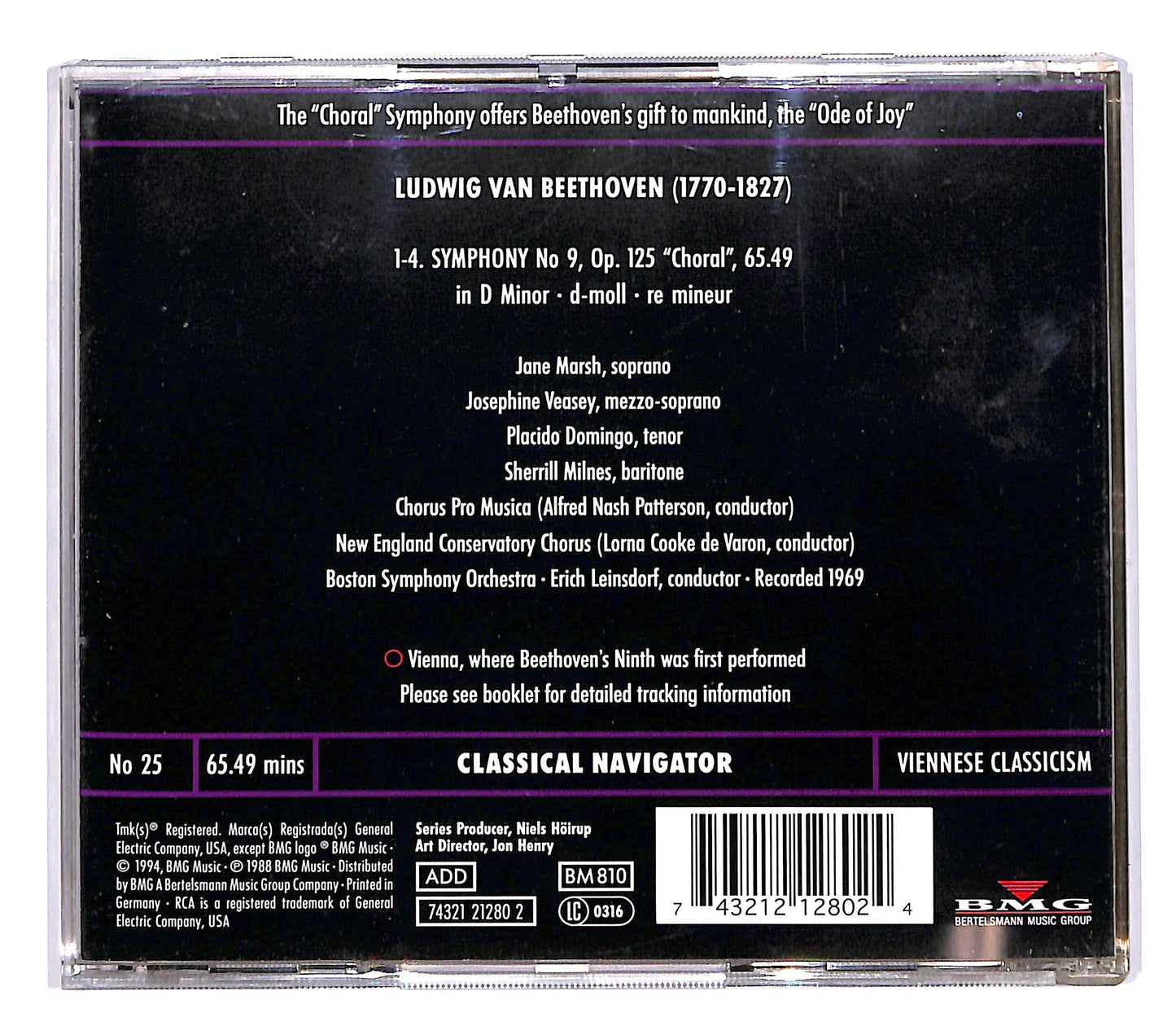 EBOND Beethoven - symphony No 9 - Leinsdorf CD CD057714