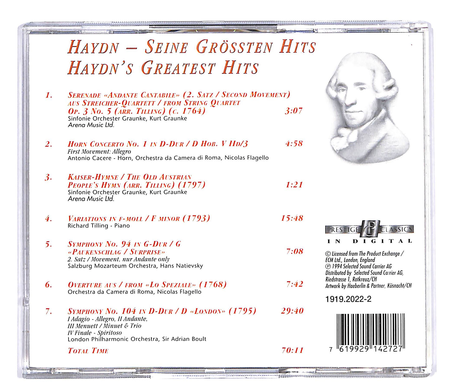 EBOND Joseph Haydn - Seine Grossten Hits Greatest CD CD057739