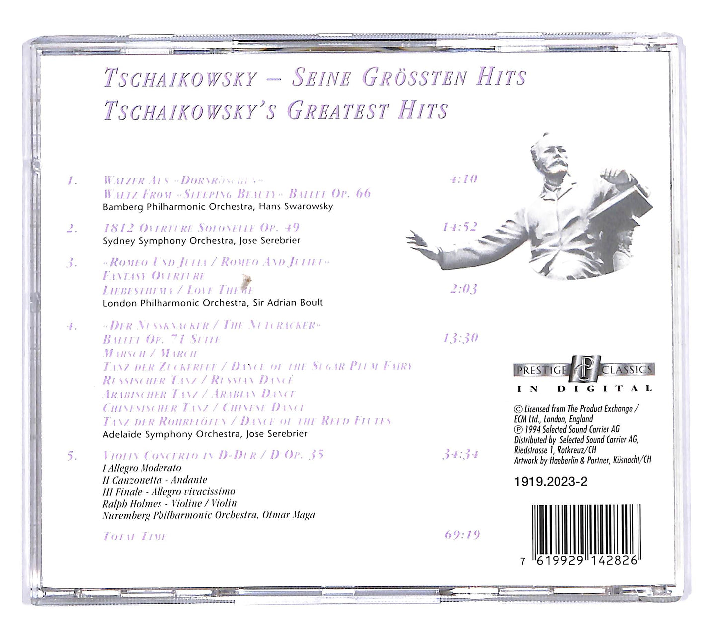 EBOND Tchaikovsky - Seine Grossten Hits Greatest CD CD057753