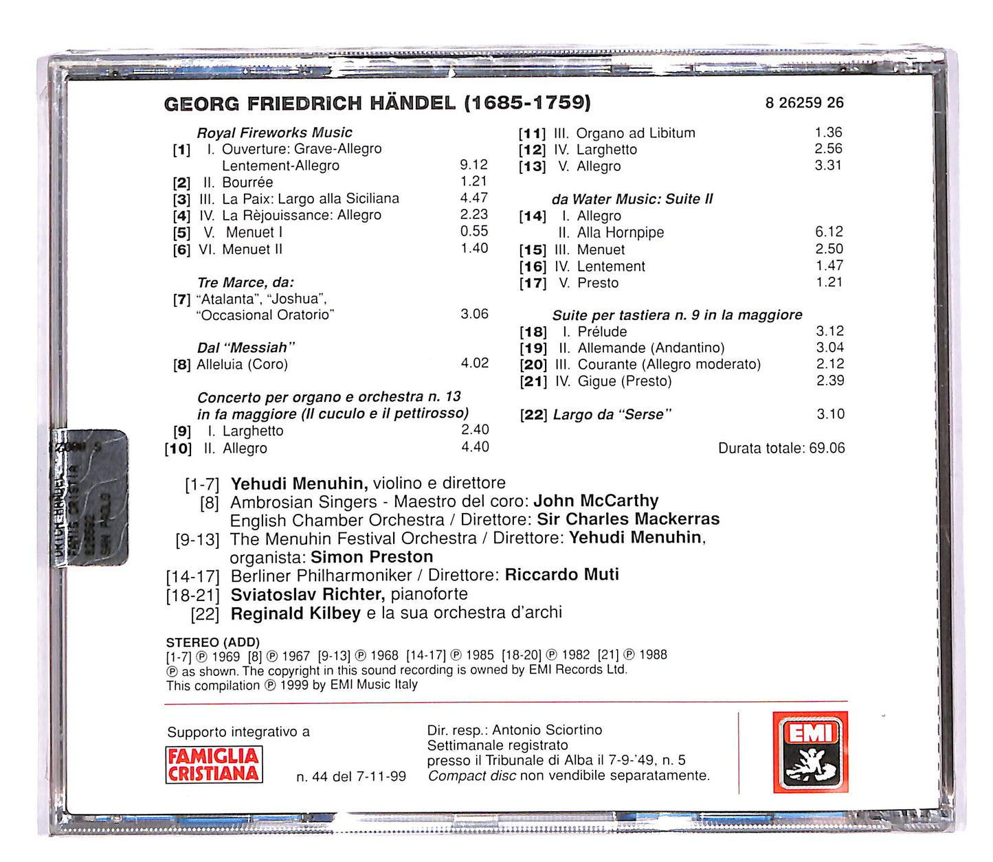 EBOND Friedrich Handel - Georg Friedrich Handel (1685-1759 CD CD057824