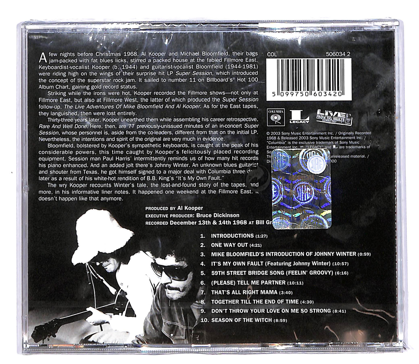 EBOND Fillmore East - the Lost Concert Tapes 12/13/68 CD CD057923