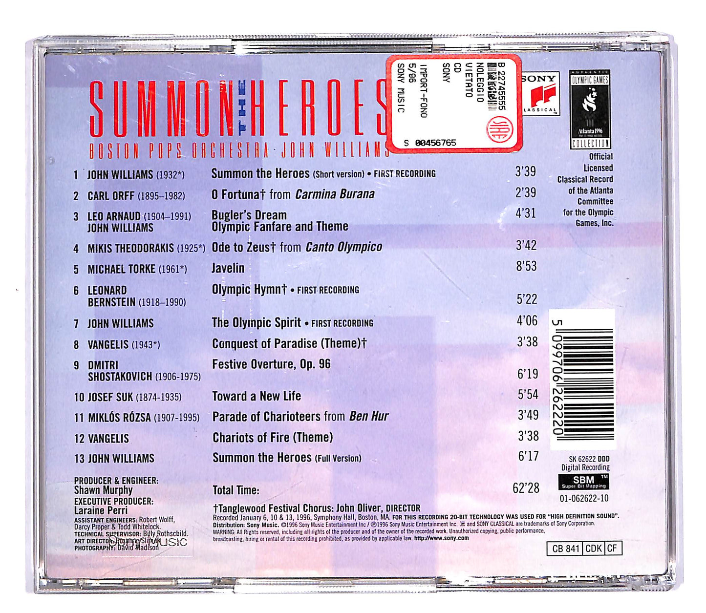 EBOND John Williams - Summon The Heroes CD CD058027